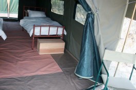 Tent interior 