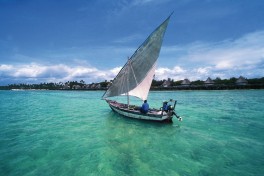 Mozambique dhow sailing 