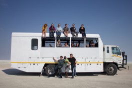 Truck and clients 