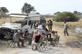Lunch in Moremi, Botswana Camping Safari 