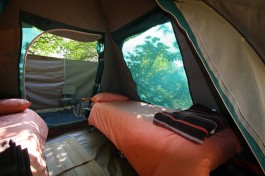 Botswana camping safari tent 