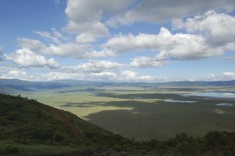 Tanzania landscape, camping safari 