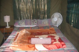Private Camp tent inside  