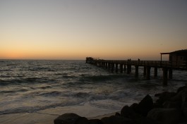 Sunset in swakopmund 