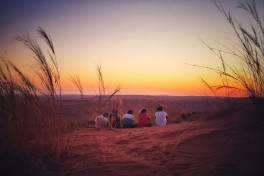 Sunset in Namib Desert 