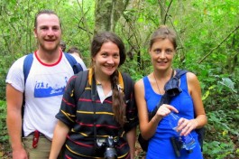 Clients on a guided nature walk 