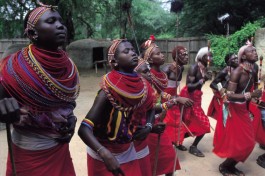 Maasai dancing  