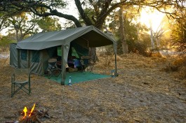 Tent outside  