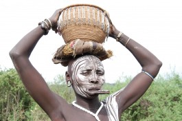 Omo Valley tribesman 