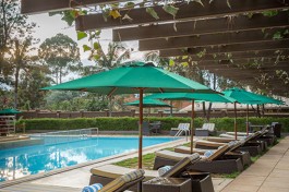 Nairobi hotel pool, Kenya Safari 