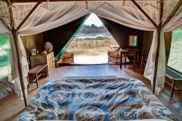 Luxury tent interior 