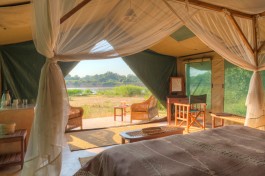 Luxury tent interior 