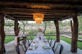 Kruger bush camp dining 