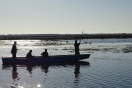 Bangwelu Wetlands canoe 