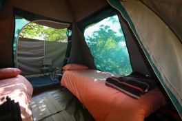 Botswana Safari tent inside 