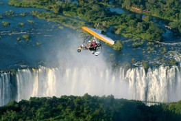 Flight over the falls  