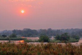 Okavango River sunset 