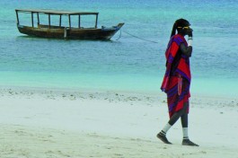 Zanzibar beach and local 