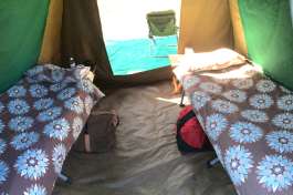 Mobile safari - tent interior 