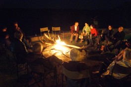 Campfire in Private Reserve, Greater Kruger 