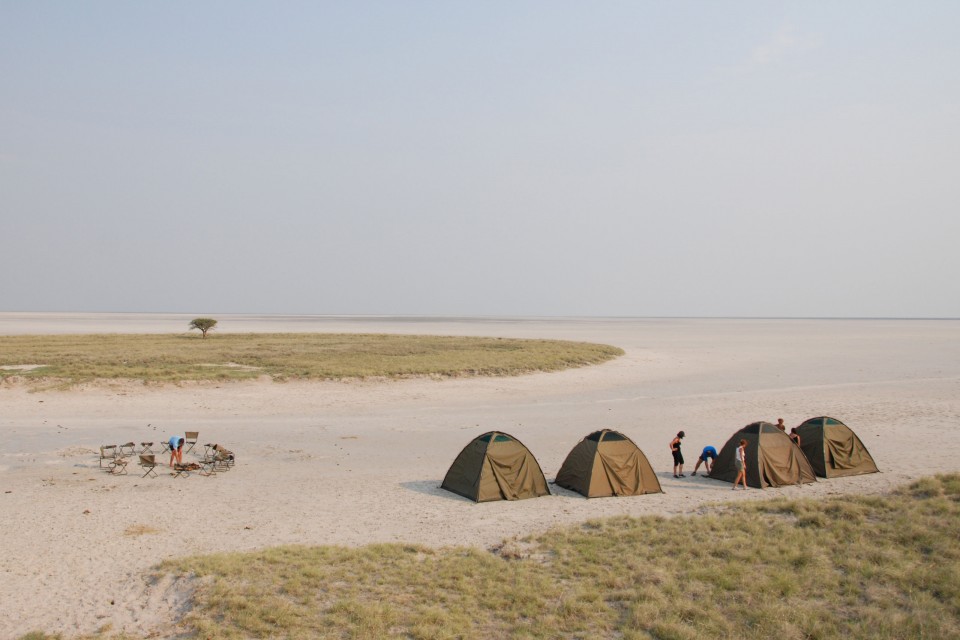 Camping at Saltpans, Botswana Safari Adventure