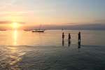 Zanzibar beach holiday, sunset 
