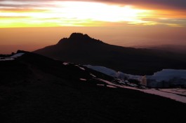 Kilimanjaro hiking tour, sunset 