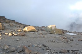 Kilimanjaro hike, camp 
