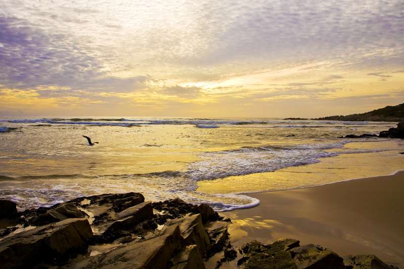 Sunset on Plettenberg Bay Beach Garden Route
