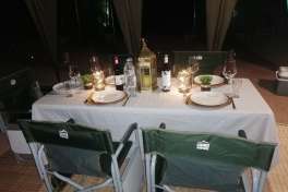 Dinner Table at Camp in Pretoriuskop Rest Camp 