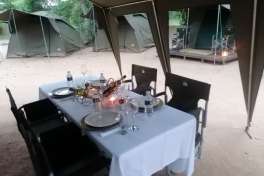 Dinner Table at Camp in Kruger 