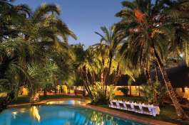  Pool at night at Kwa Maritane Lodge 