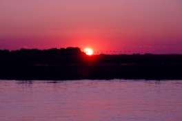 Sunset Over The Chobe River  
