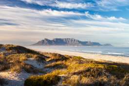 Table Mountain from outside Cape Town 