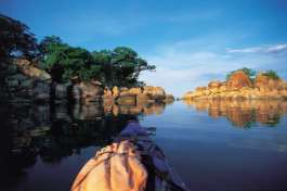 Canoe in Lake Malawi 