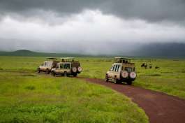 Safari Vehicle in Ngorongoro 