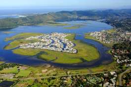 Knysna lagoon from above 