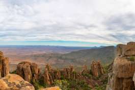 View over valley of desolation   
