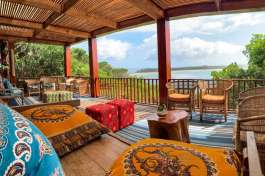 Sunken lounge Machangulo Beach Lodge 