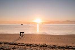 Vilanculos beach at sunrise 