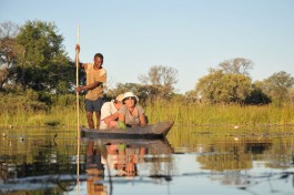 Mokoro in Okavango Delta Botswana 