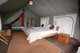 Ndutu Wilderness camp Tent interior  