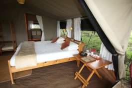 Serengeti Wilderness camp tent interior  