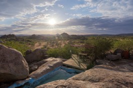 Kunene campsite on safari 