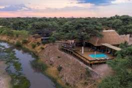 Mogotlho safari lodge aerial view  