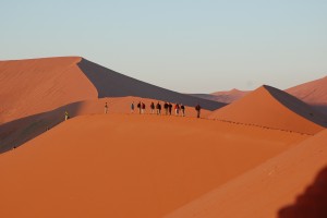 Namib Desert dune walk, Namibia