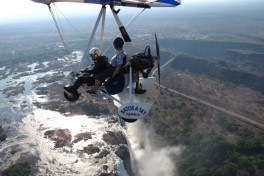 Victoria Falls microlight 
