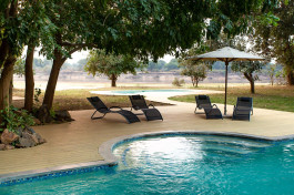 Zambia lodge, pool view 