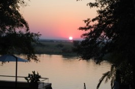 Okavango river sunset 