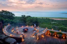 Firepit on Deck overlooking Lake Kariba 